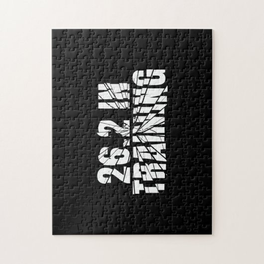 Marathon 26.2 in training loopwerk legpuzzel (Verticaal)