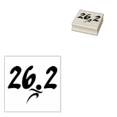 Marathon 26.2 Rubberstempel (Gestempeld)