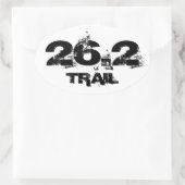 Marathon 26.2 Trail Oval Vehicle Decal Sticker (Tas)