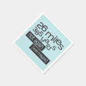 Marathon 26 mijl 385 yards - Grappig 26.2 Runner Servetten (Hoek)