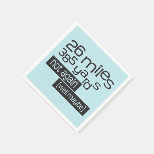 Marathon 26 mijl 385 yards - Grappig 26.2 Runner Servetten (Hoek)