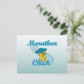 Marathon Chick #3 Briefkaart (Staand voorkant)