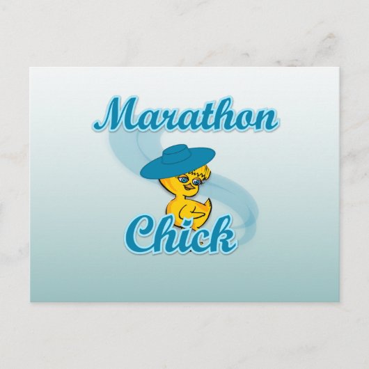 Marathon Chick #3 Briefkaart (Voorkant)