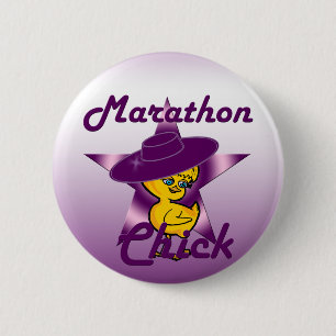 Marathon Chick #9 Ronde Button 5,7 Cm