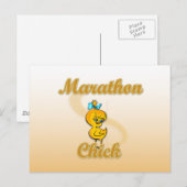 Marathon Chick Briefkaart (Voorkant / Achterkant)
