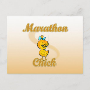 Marathon Chick Briefkaart