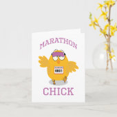Marathon Chick Kaart (Gele Bloem)