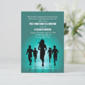 Marathon couru - invitation de partie de marathon (Debout devant)