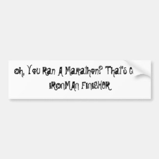 Marathon? Dat is Cute. Sticker