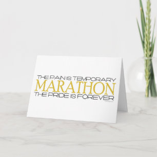 Marathon - De trots is voor altijd - Gefeliciteerd Kaart