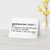 Marathon Definition Quote Kaart (Gele Bloem)