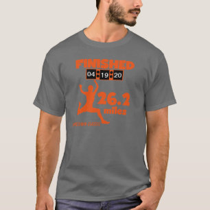 Marathon fait sur commande T-shirt de temps de