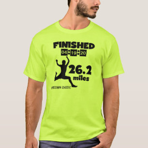 Marathon fait sur commande T-shirt de temps de