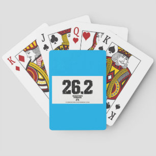 Marathon Finisher 26,2 Miles Hardlopen Cadeau Pokerkaarten