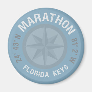 Marathon Florida Keys Nautical Latitude Longitude Magneet