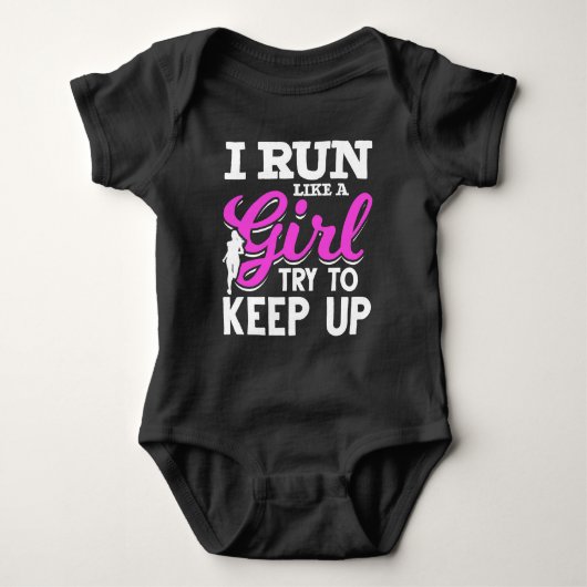 Marathon Girl Athlete Runner Romper (Voorkant)