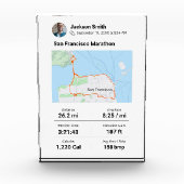 Marathon | Half marathon Best Runner Cadeau Fotoblokken (Voorkant)