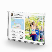 Marathon | Half marathon Best Runner Photo Gift Fotoblokken (Rechts)