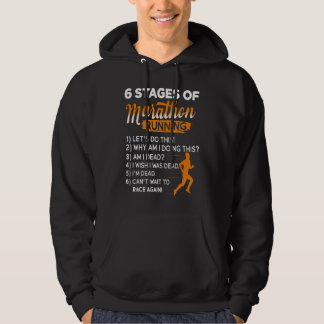 Marathon hardloopkunst voor mannen vrouwen maratho hoodie