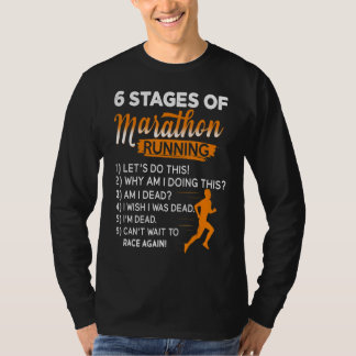 Marathon hardloopkunst voor mannen vrouwen maratho t-shirt