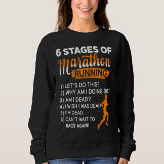 Marathon hardloopkunst voor mannen vrouwen maratho trui
