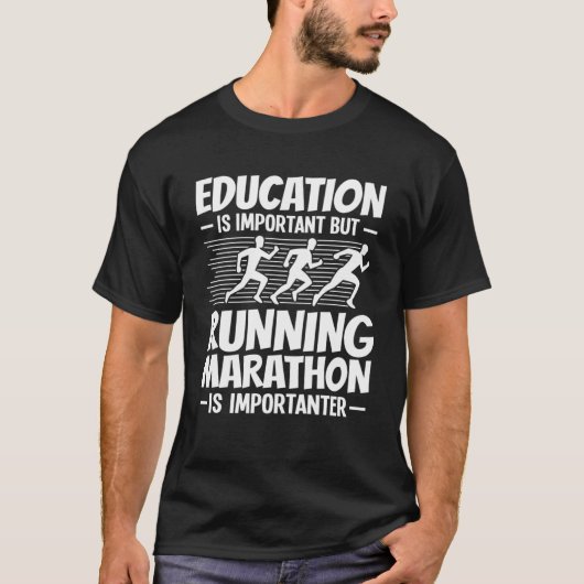Marathon hardlooptraining Runner Finisher Coach BE T-shirt (Voorkant)