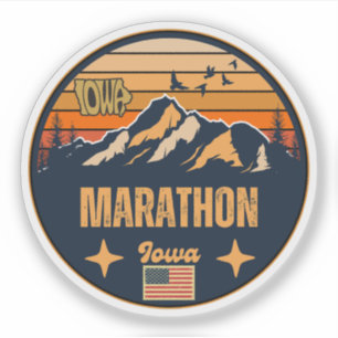 Marathon, Iowa Ia, Verenigde Staten Sticker