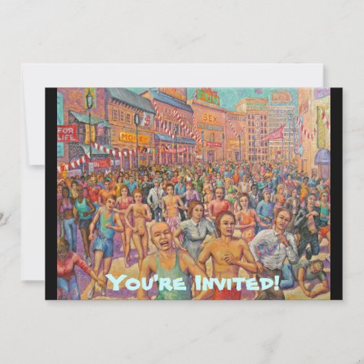 Marathon-Je bent uitgenodigd. Kaart (Voorkant)