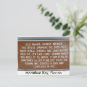 Marathon Key, Florida Briefkaart (Staand voorkant)