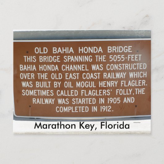 Marathon Key, Florida Briefkaart (Voorkant)