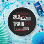 Marathon loopt - 26.2 in de Abstracte Opleiding Papieren Bordje (Feest)