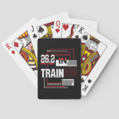 Marathon loopt - 26.2 in de Abstracte Opleiding Pokerkaarten (Achterkant)