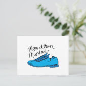 Marathon Maniac Briefkaart (Staand voorkant)
