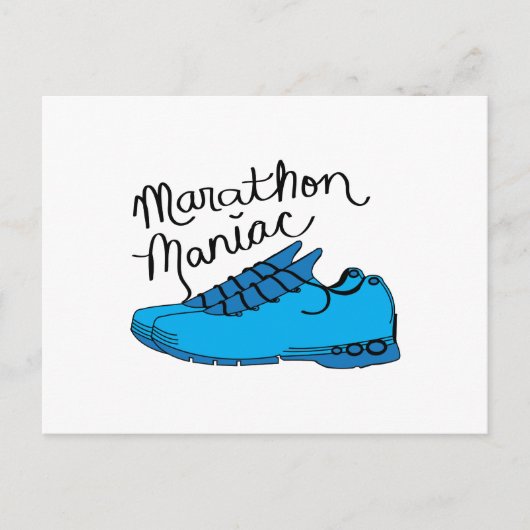 Marathon Maniac Briefkaart (Voorkant)