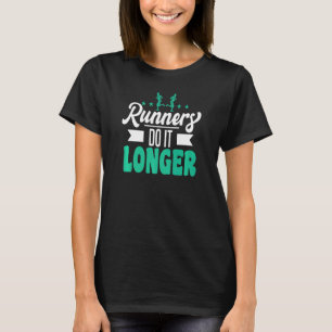 Marathon met draaiende motor voor loopbaanapparatu t-shirt