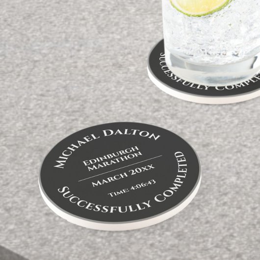 Marathon of Fun Run Trophy Sandstone Onderzetter