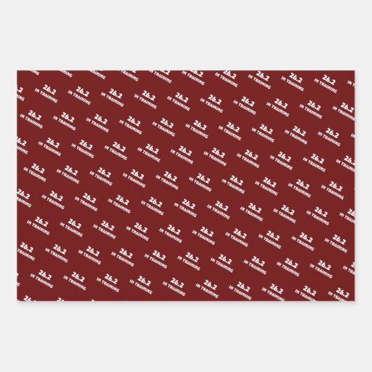 Marathon Runner 26.2 in training hardlopen Inpakpapier Vel (Voorkant 3)