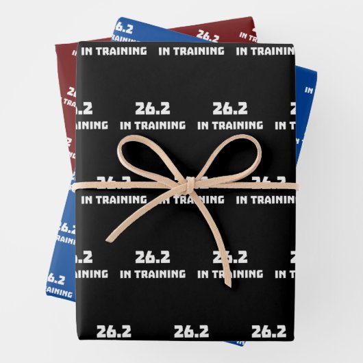 Marathon Runner 26.2 in training hardlopen Inpakpapier Vel (In situ)