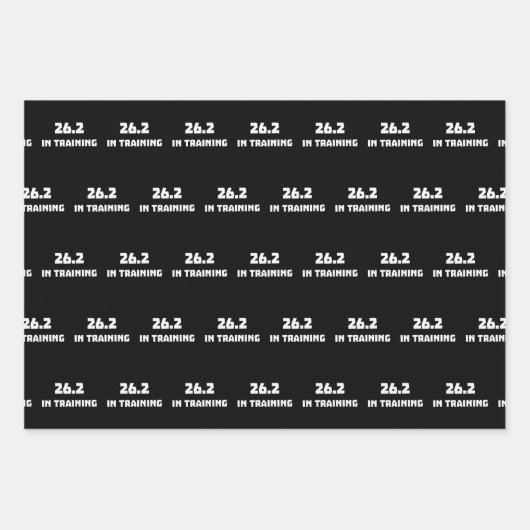 Marathon Runner 26.2 in training hardlopen Inpakpapier Vel (Voorkant)