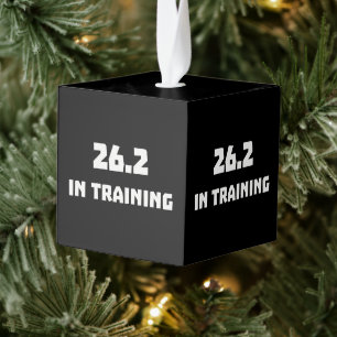 Marathon Runner 26.2 in training hardlopen Kubus Ornament