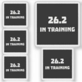 Marathon Runner 26.2 in training hardlopen Sticker (Voorkant)