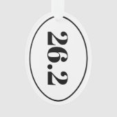 Marathon Runner 26.2 Oval Keepsaké Gold (devant)