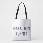 Marathon Runner canvas tas (Voorkant)