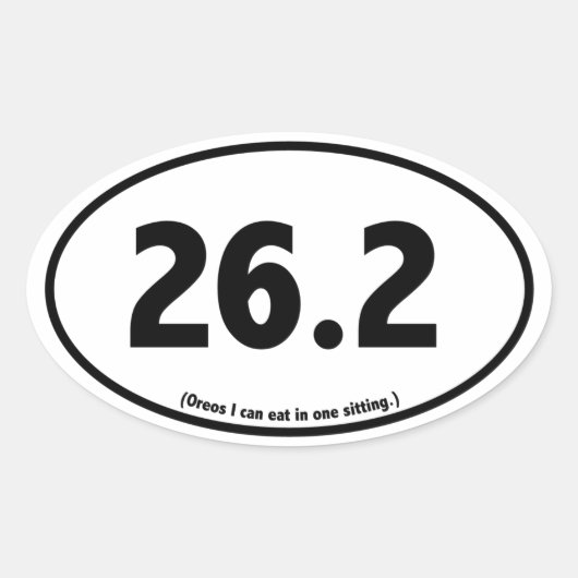 Marathon Runner Humor Sarcastische Parodie Sticker (Voorkant)