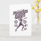 Marathon Runner Kaart (Gele Bloem)
