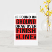 Marathon Runner Running Half Marathon Kaart (Gele Bloem)