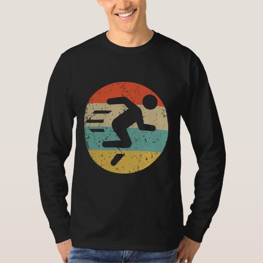 Marathon Running Shirt Retro Fast Runner (Voorkant)