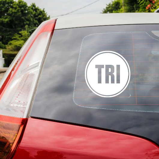 Marathon TRI Hardlopen Raamsticker