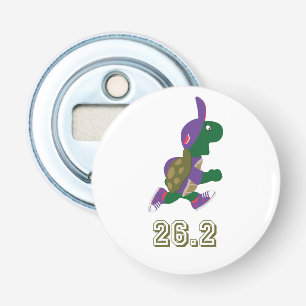 Marathon Turtle Runner in Paars Button Flesopener