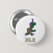 Marathon Turtle Runner in Paars Ronde Button 5,7 Cm (Voorkant /achterkant)